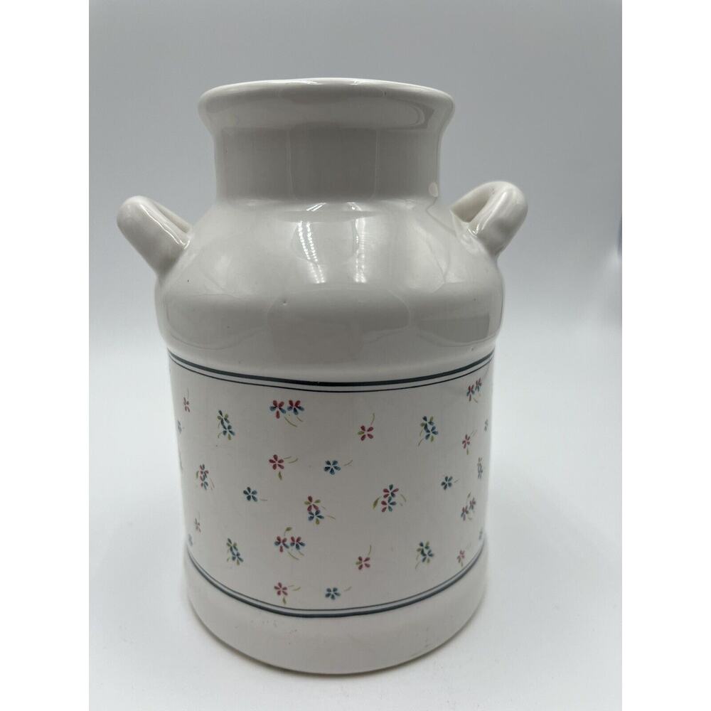 Vintage Double Handle Farmhouse Milk Jug Put Kitchen Utensils